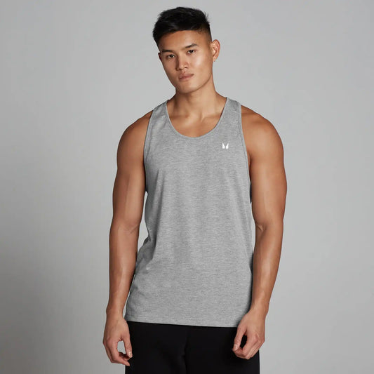 MP Men's Cotton Vest - Grey Marl