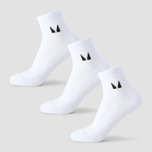MP Unisex Ankle Socks (3 Pack) - White